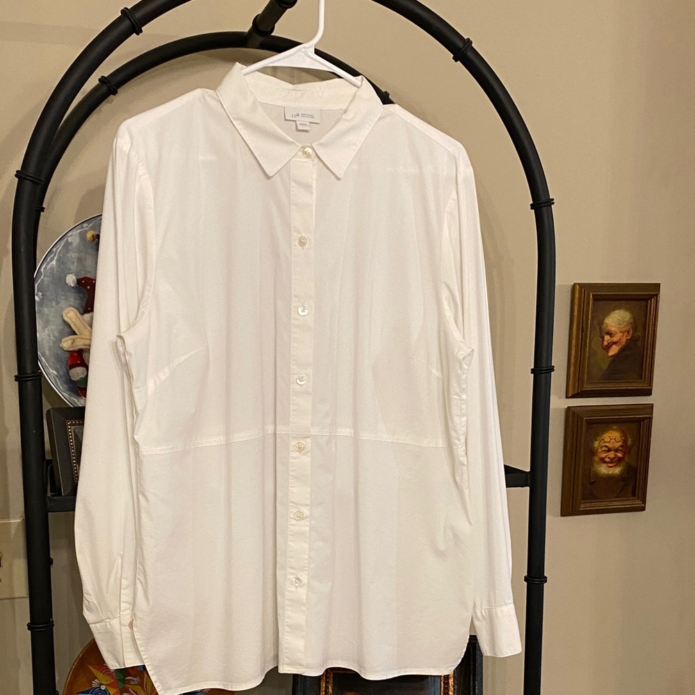 J. Jill White Button-Down Tunic